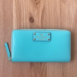 Kate Spade Large Continental Wallet in Mint Mojito